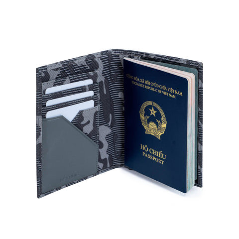 Vỏ đựng hộ chiếu Passport - Vải phối Da - SOWER P