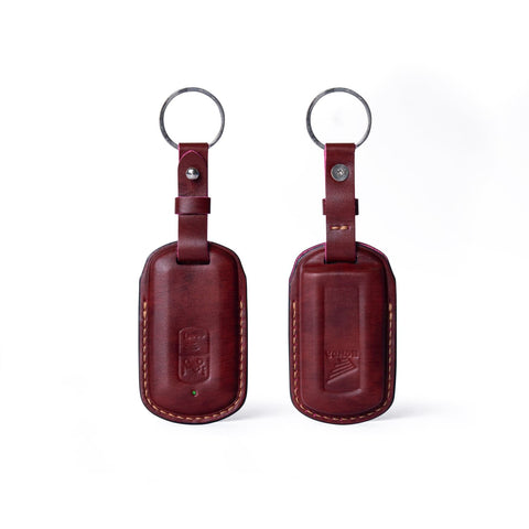 Bao da chìa khóa Honda Smartkey Cover - Ép Form lethnic Cẩm Lai Đỏ 