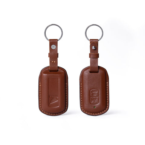 Bao da chìa khóa Honda Smartkey Cover - Ép Form lethnic Nâu 