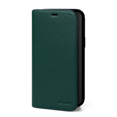 Ốp lưng kèm ví - Flip Cover IPhone 12 Pro Max, 12 Pro & 12 Apple Accessories, Ví lethnic IPhone 12 Rêu 