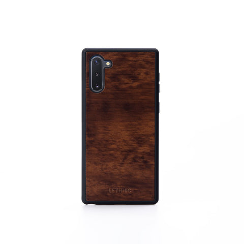 Ốp lưng da cho Samsung Galaxy Note 10 lethnic Nâu Cẩm Lai 