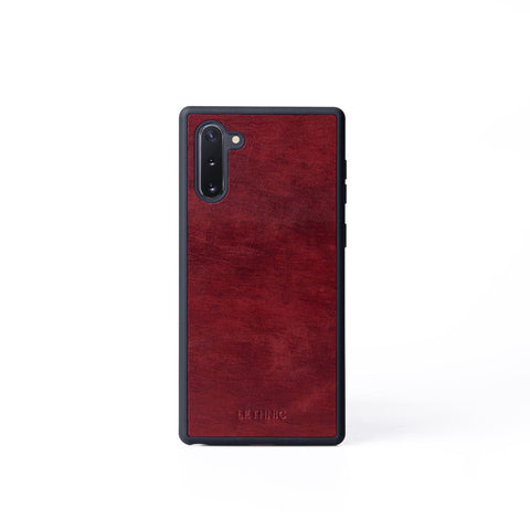 Ốp lưng da cho Samsung Galaxy Note 10 lethnic Đỏ Cẩm Lai 