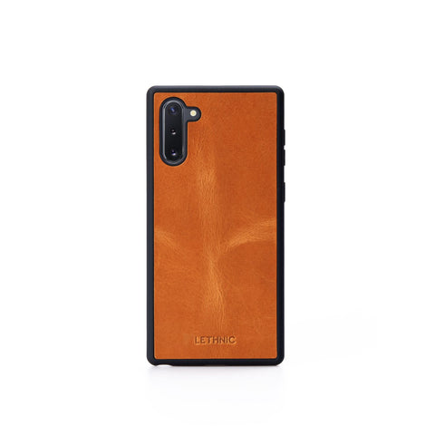 Ốp lưng da cho Samsung Galaxy Note 10 lethnic Vàng Bò 