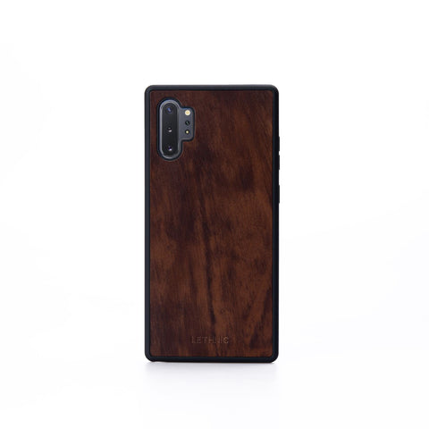 Ốp lưng da cho Samsung Galaxy Note 10 Plus lethnic Nâu Cẩm Lai 