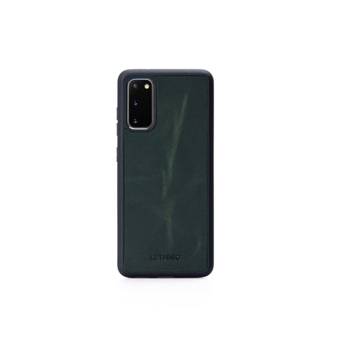 Ốp lưng da cho Samsung Galaxy S20 lethnic Xanh Ngọc 