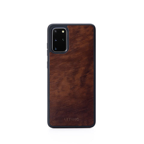 Ốp lưng da cho Samsung Galaxy S20 Plus lethnic Nâu Cẩm Lai 