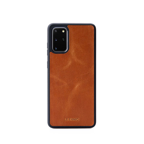 Ốp lưng da cho Samsung Galaxy S20 Plus lethnic Vàng Bò 
