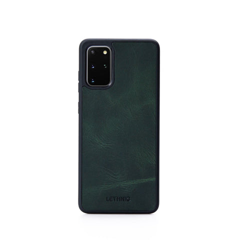 Ốp lưng da cho Samsung Galaxy S20 Plus lethnic Xanh Ngọc 