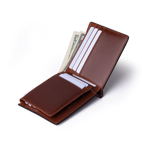 PI - Ví Gập Ba Nam - Pull Up Leather LETHNIC 