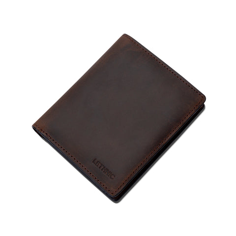 Ví da sáp dáng đứng cổ điển - Rustic-V - LETHNIC
