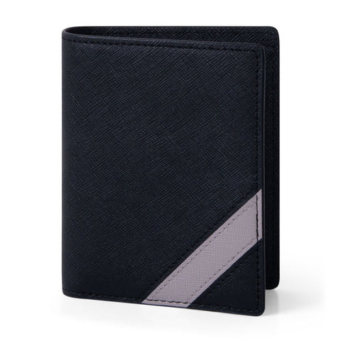 Ví Nam Gập Đôi Dáng Đứng - Saffiano Leather - REVO-V - LETHNIC