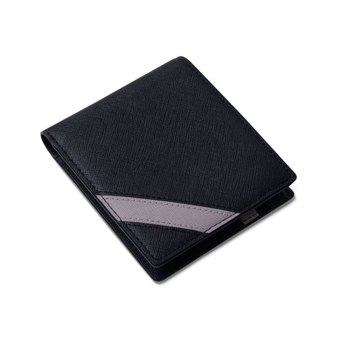 Ví Nam Gập Đôi Dáng Ngang - Saffiano Leather - REVO-H - LETHNIC
