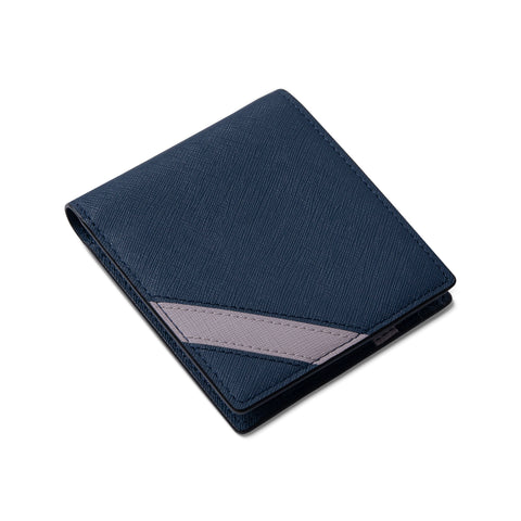 Ví Nam Gập Đôi Dáng Ngang - Saffiano Leather - REVO-H - LETHNIC