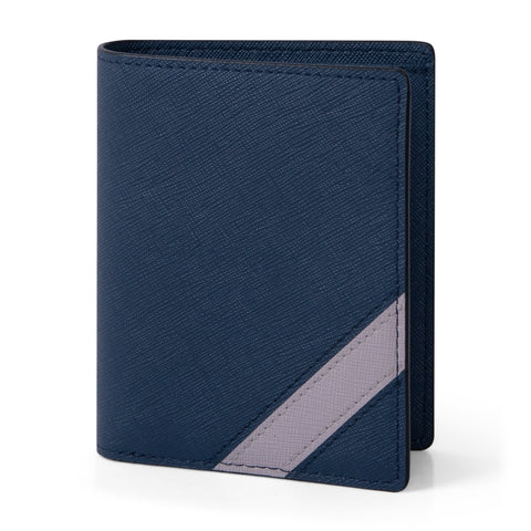 Ví Nam Gập Đôi Dáng Đứng - Saffiano Leather - REVO-V - LETHNIC