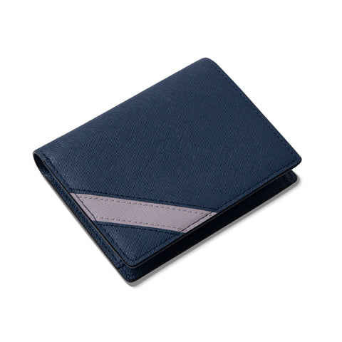 Ví Nam Gập Đôi Dáng Đứng - Saffiano Leather - REVO-V - LETHNIC