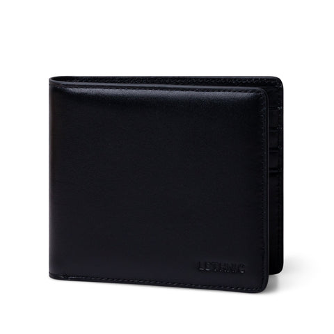 Cosy - Ví gập đôi ngang - Classic Bifold Design Ví lethnic Đen 