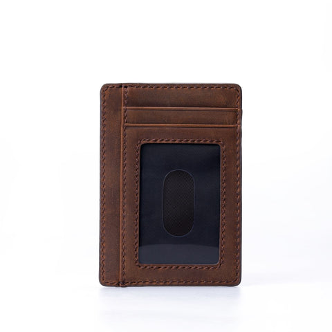 Ví da sáp đựng card nhỏ gọn lethnic 