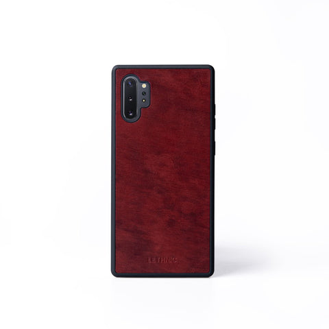 Ốp lưng da cho Samsung Galaxy Note 10 Plus lethnic Đỏ Cẩm Lai 