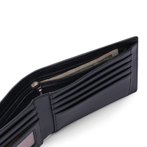 Ví ngang có ngăn khoá kéo - Lucky - Epsom Leather